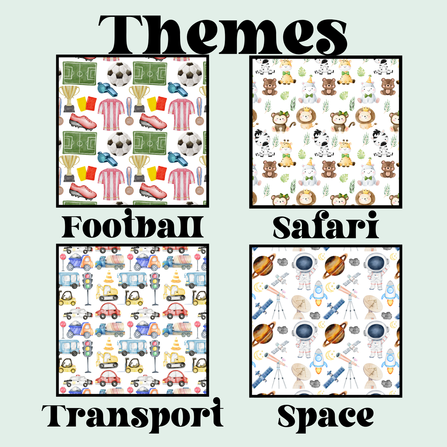 Personalised Children’s Lunch Bag - 24 themes to choose from