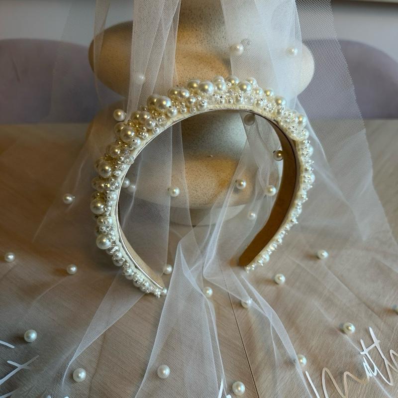 Bridal Pearl Headband | Hair Accessory | Bride | Hen Party | Wedding