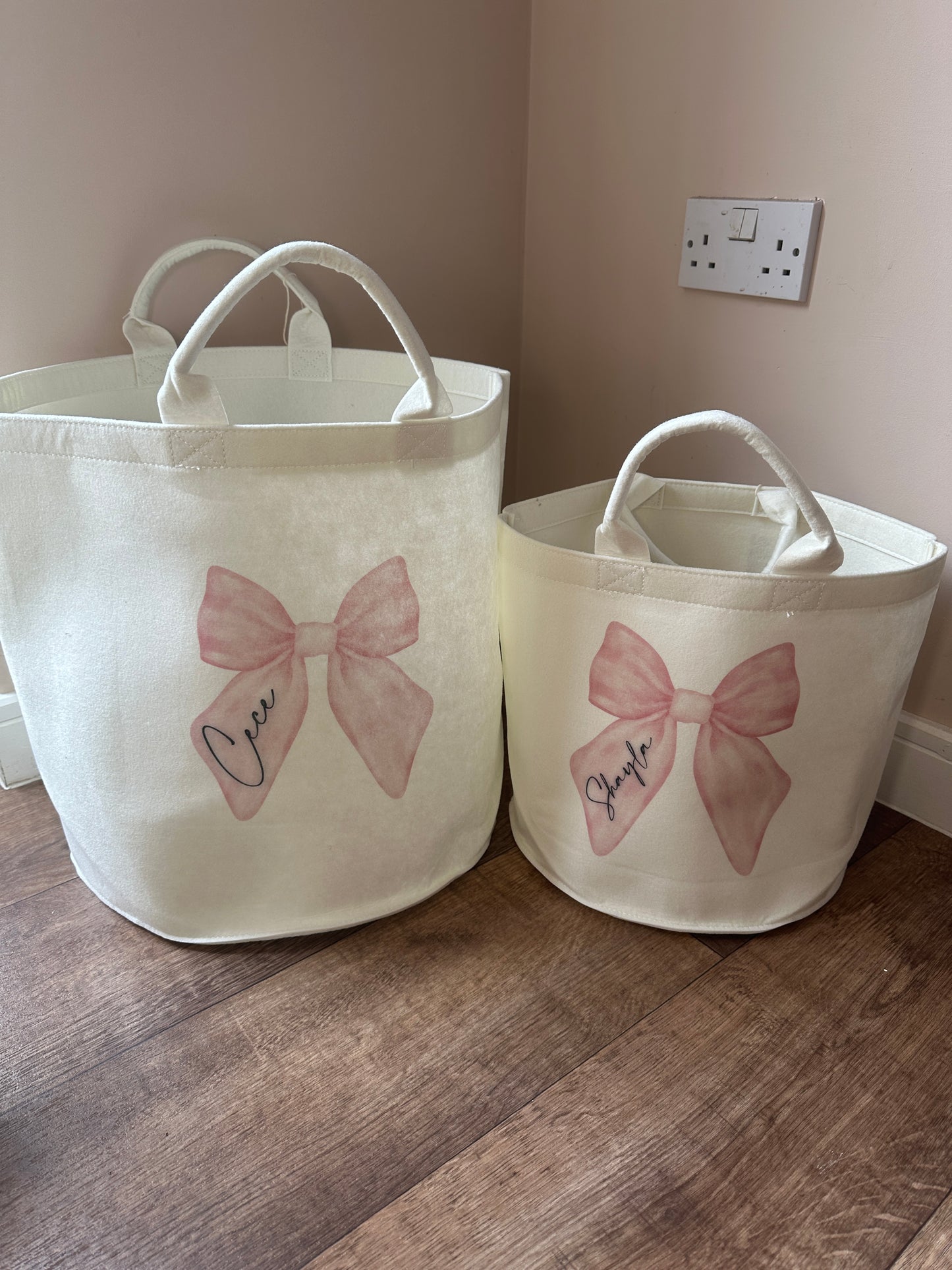 Varied Christmas Design Felt Present Trugs