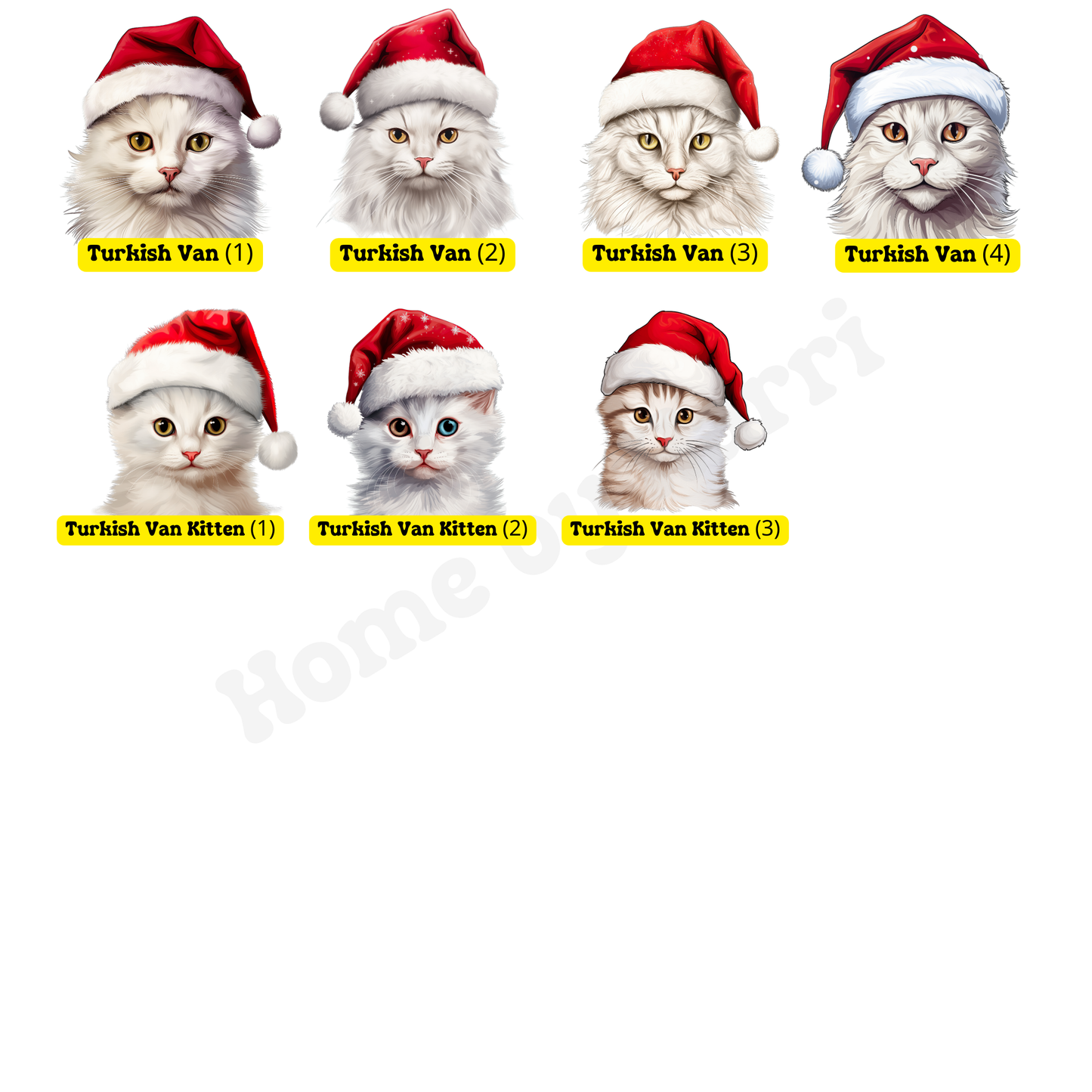 SAMPLE Christmas Santa Hat Cat Felt Trug