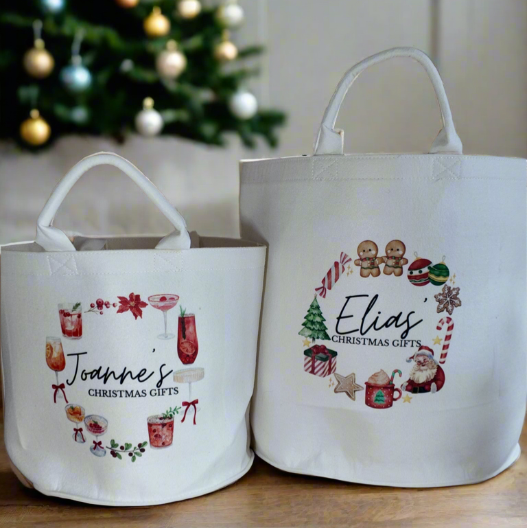 Christmas Design Felt Present Trugs