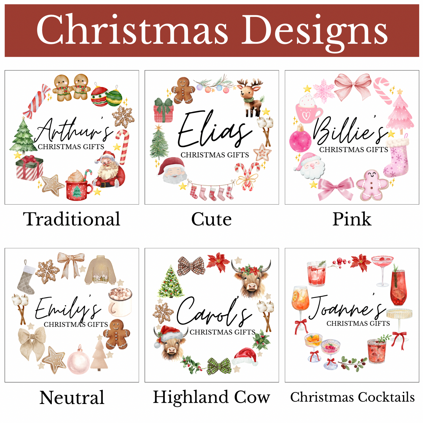 Christmas Design Felt Present Trugs