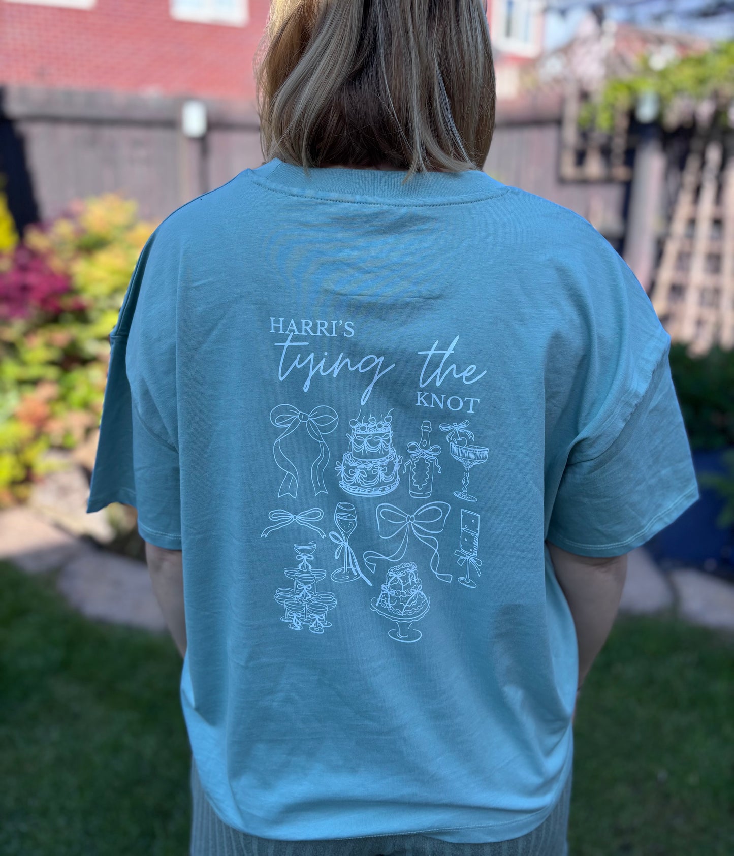 Personalised Hen Party Theme Icon Oversized T-Shirt