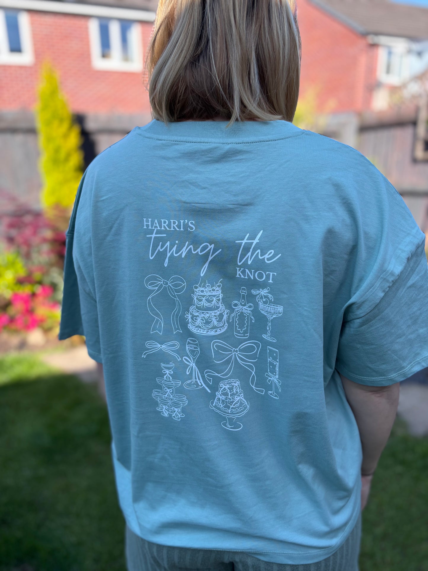 Personalised Hen Party Theme Icon Oversized T-Shirt
