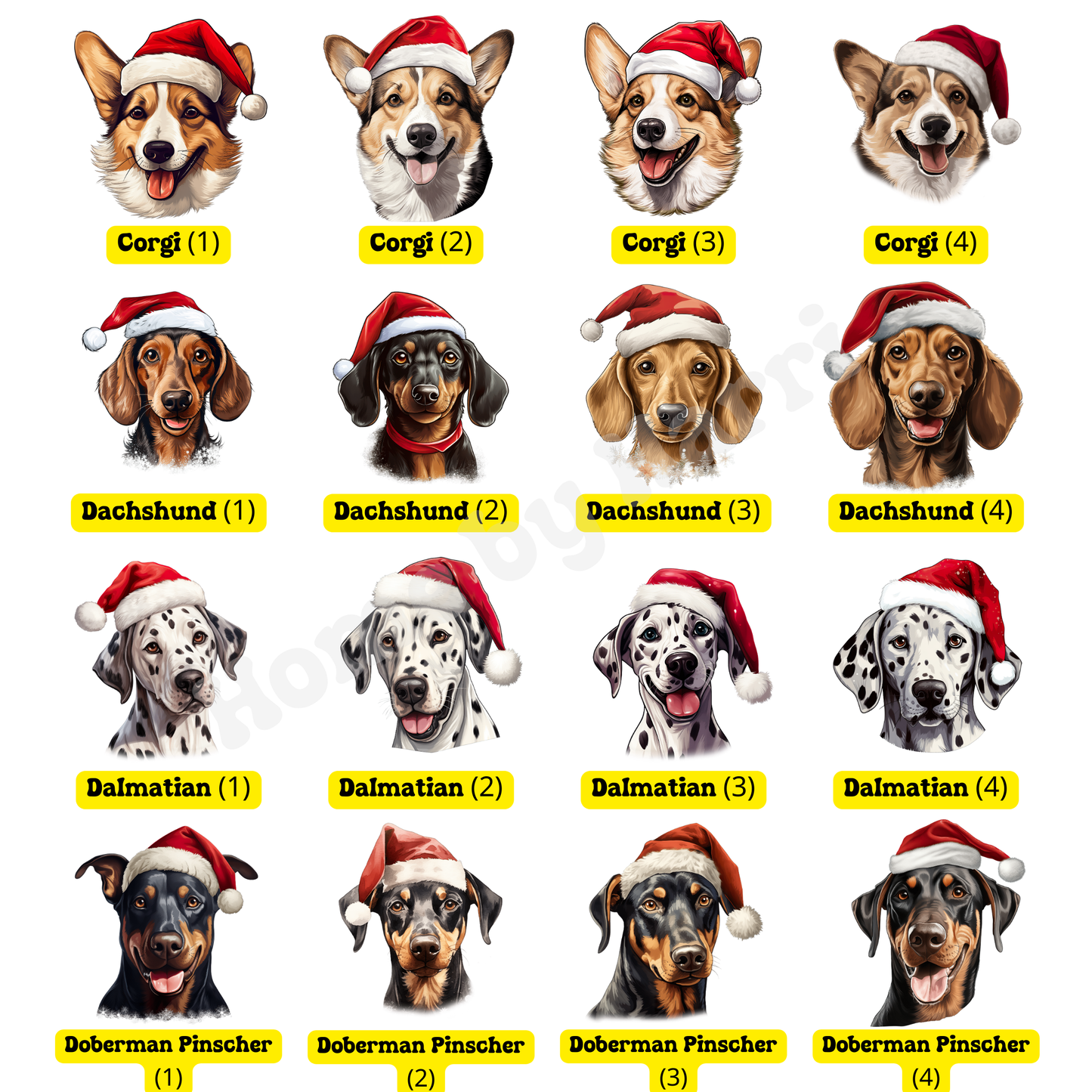 SAMPLE Christmas Santa Hat Dog Felt Present/Toy Trug