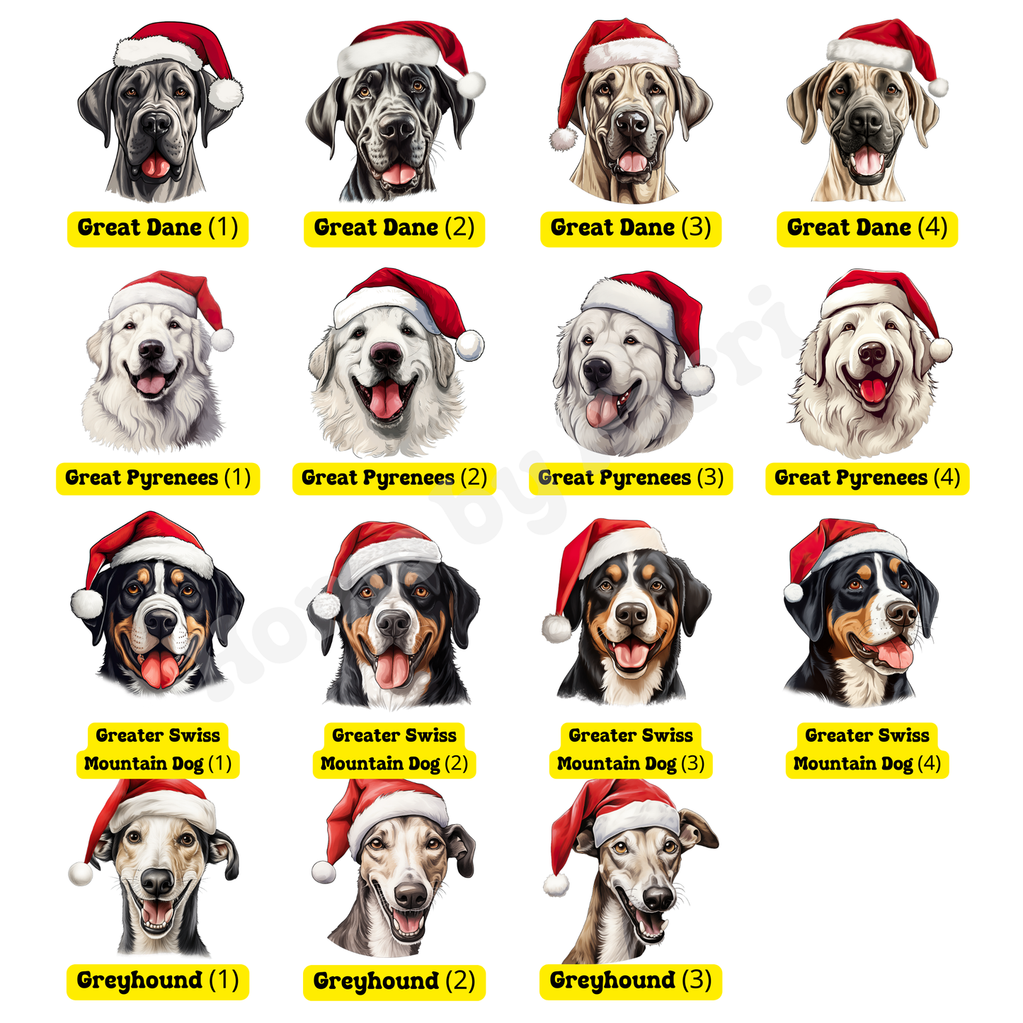 SAMPLE Christmas Santa Hat Dog Felt Present/Toy Trug