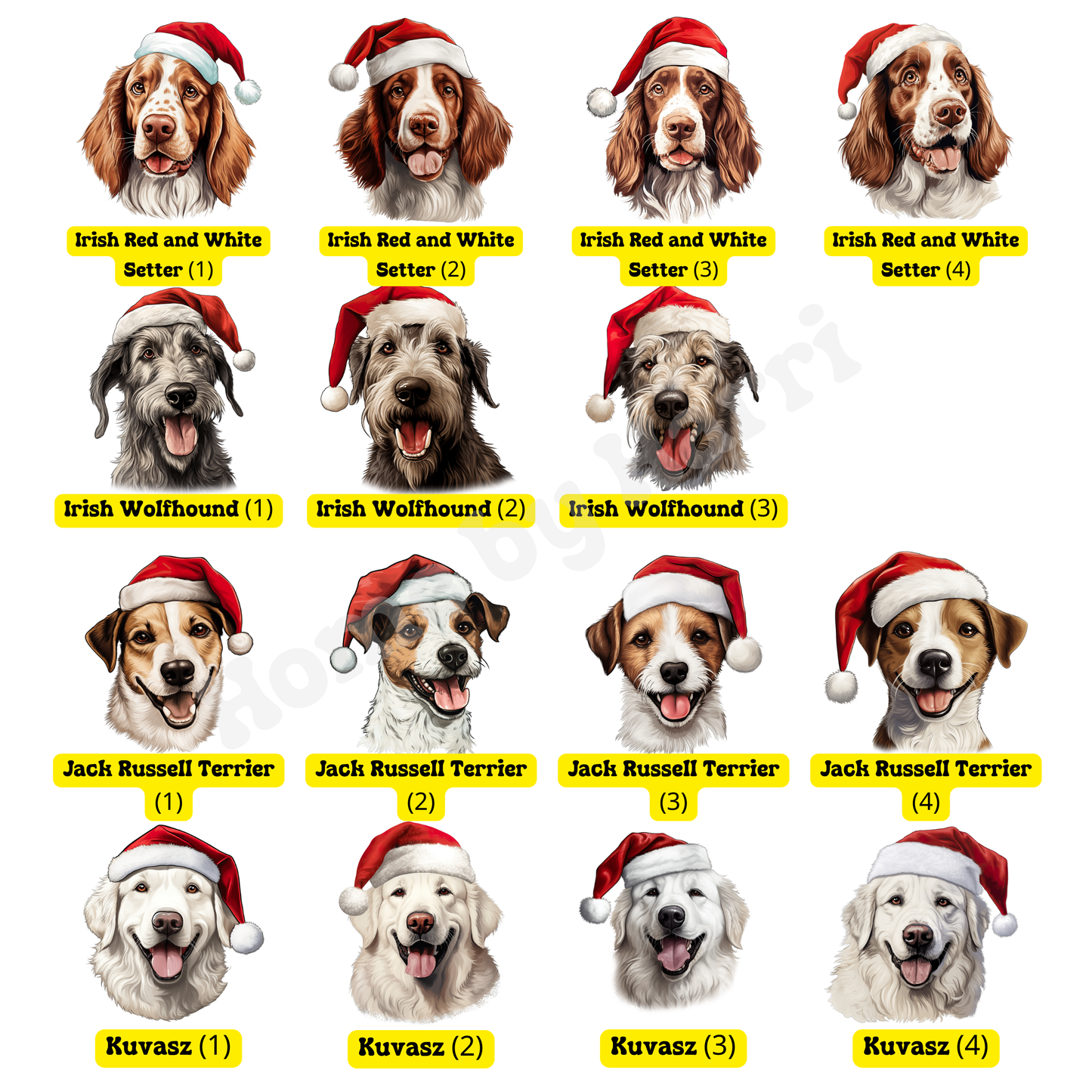 SAMPLE Christmas Santa Hat Dog Felt Present/Toy Trug