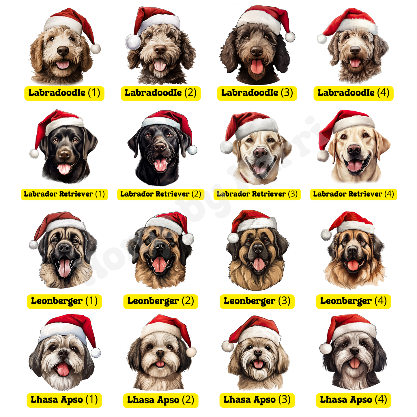 SAMPLE Christmas Santa Hat Dog Felt Present/Toy Trug