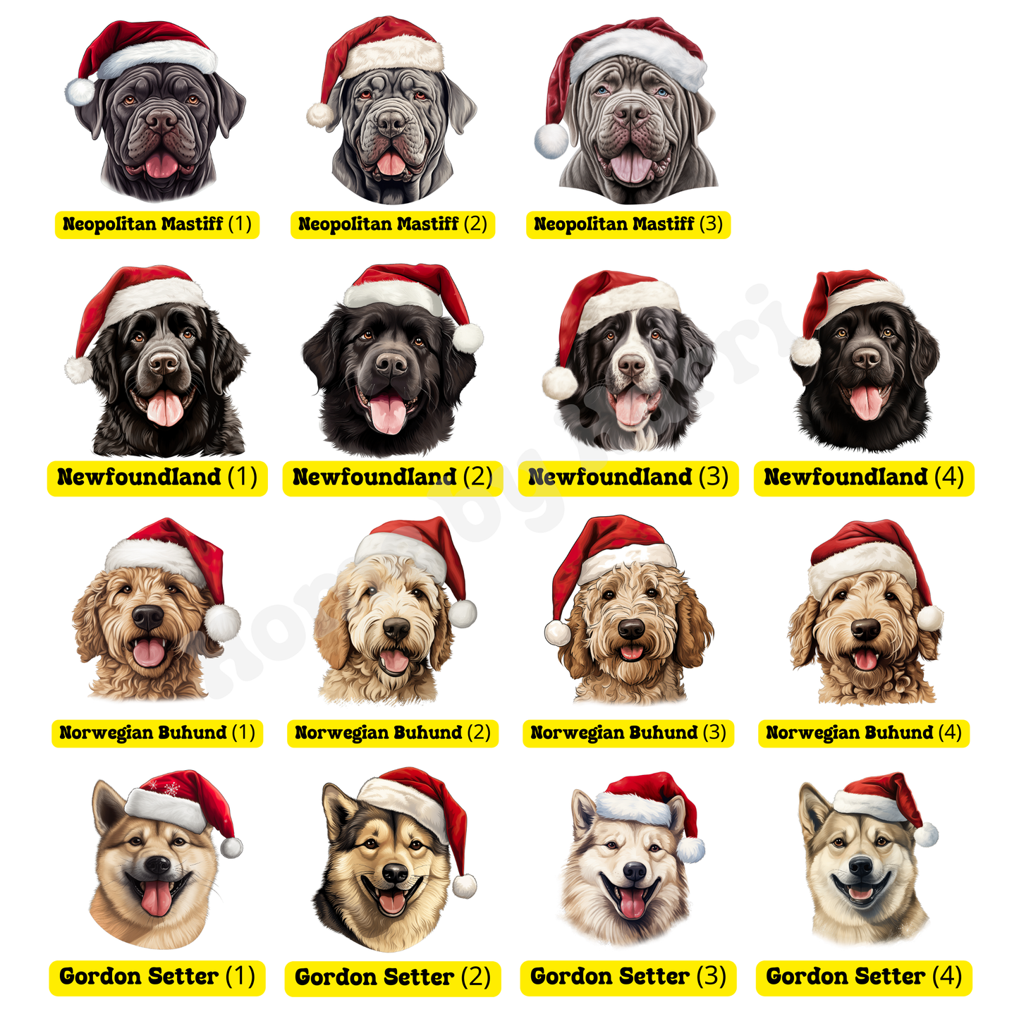 SAMPLE Christmas Santa Hat Dog Felt Present/Toy Trug