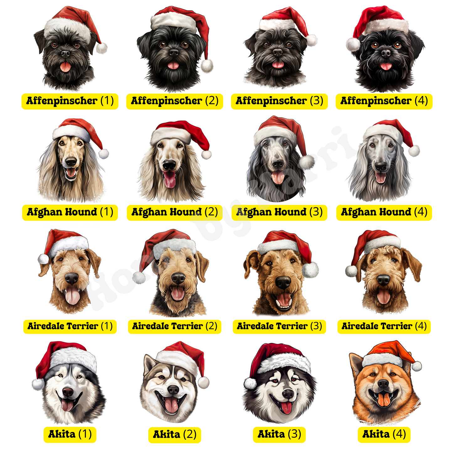 SAMPLE Christmas Santa Hat Dog Felt Present/Toy Trug