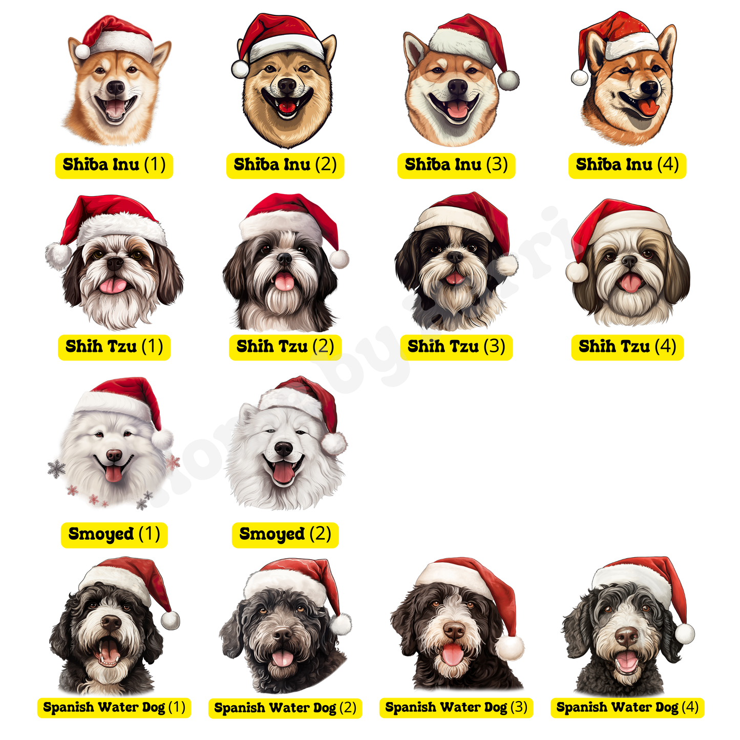 SAMPLE Christmas Santa Hat Dog Felt Present/Toy Trug