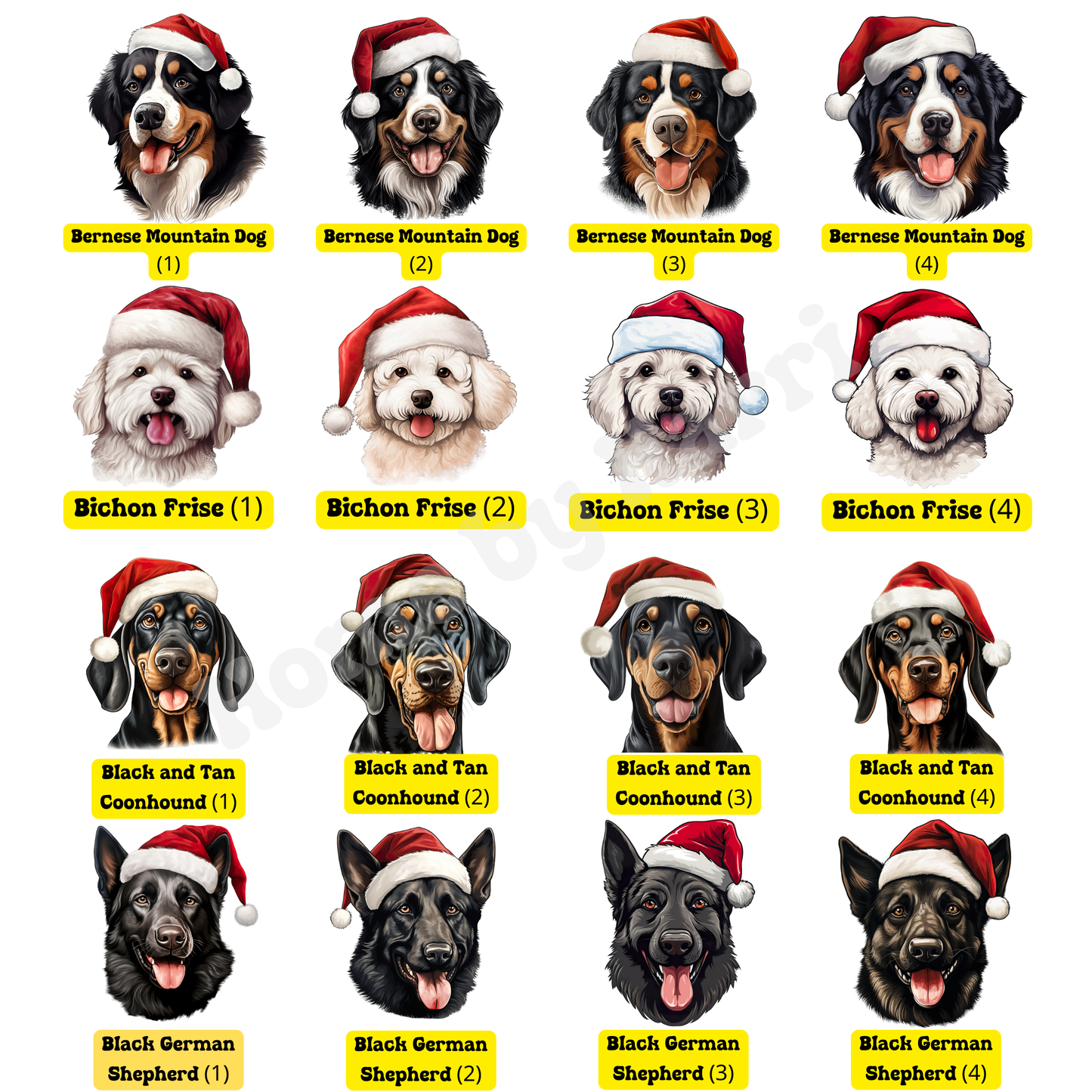 SAMPLE Christmas Santa Hat Dog Felt Present/Toy Trug