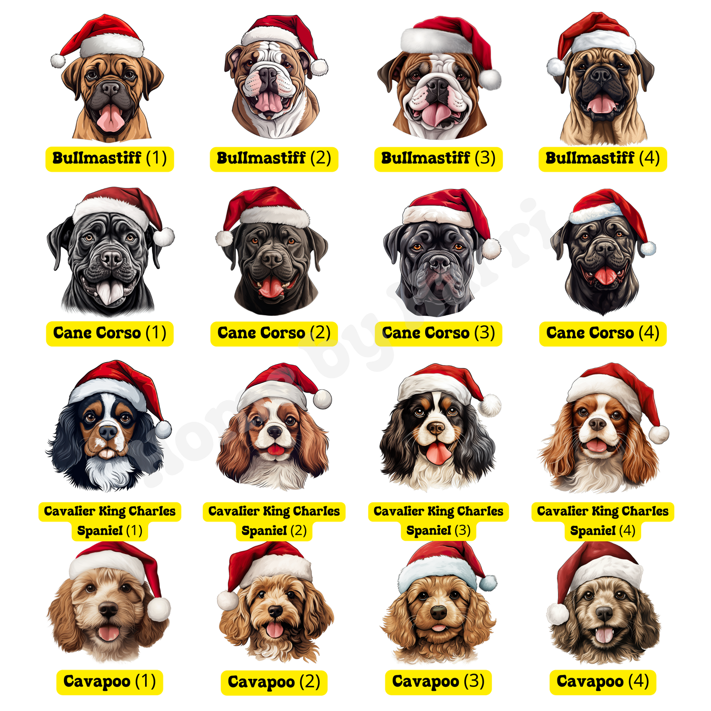 SAMPLE Christmas Santa Hat Dog Felt Present/Toy Trug
