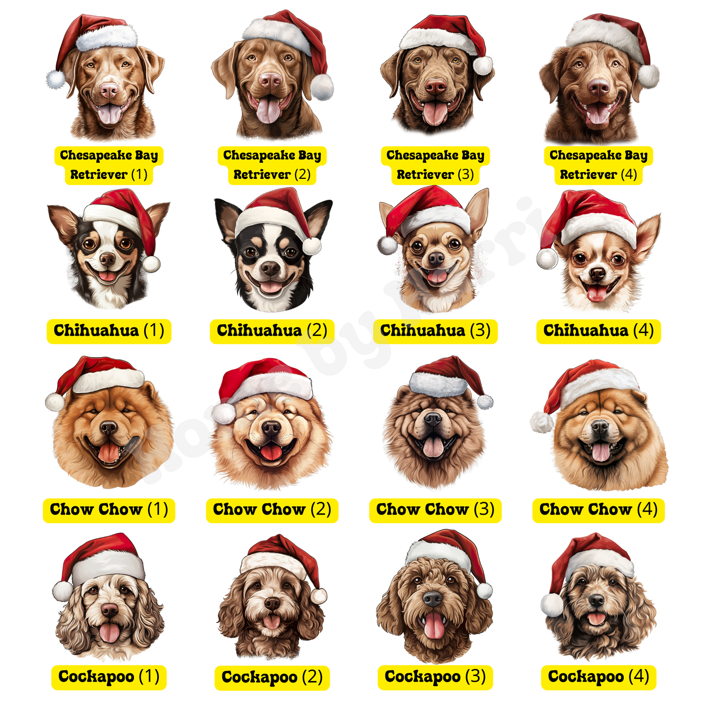 SAMPLE Christmas Santa Hat Dog Felt Present/Toy Trug