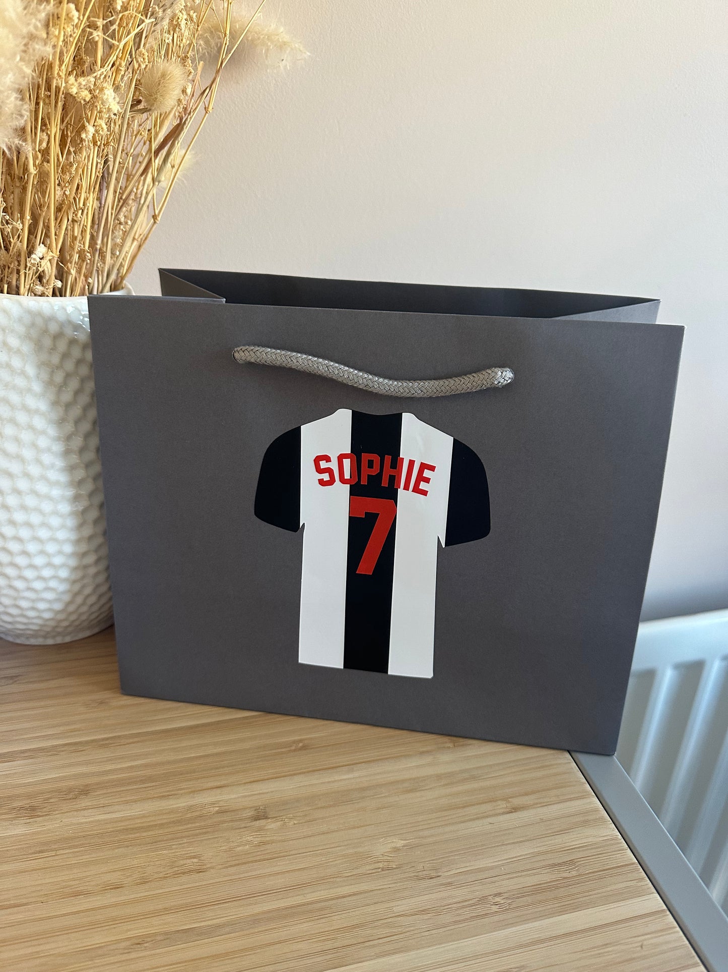 Personalised Football Shirt Gift Bag