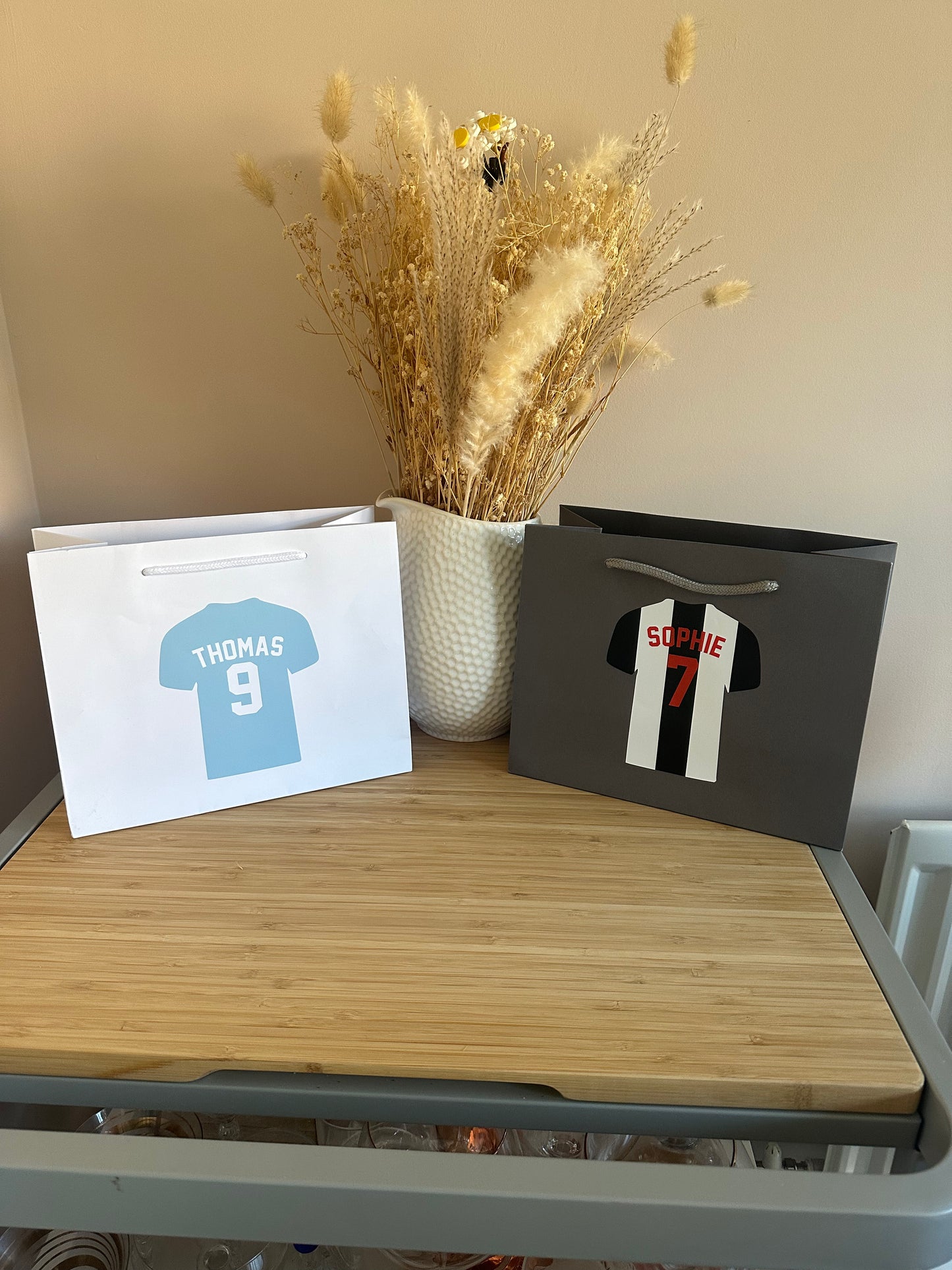 Personalised Football Shirt Gift Bag