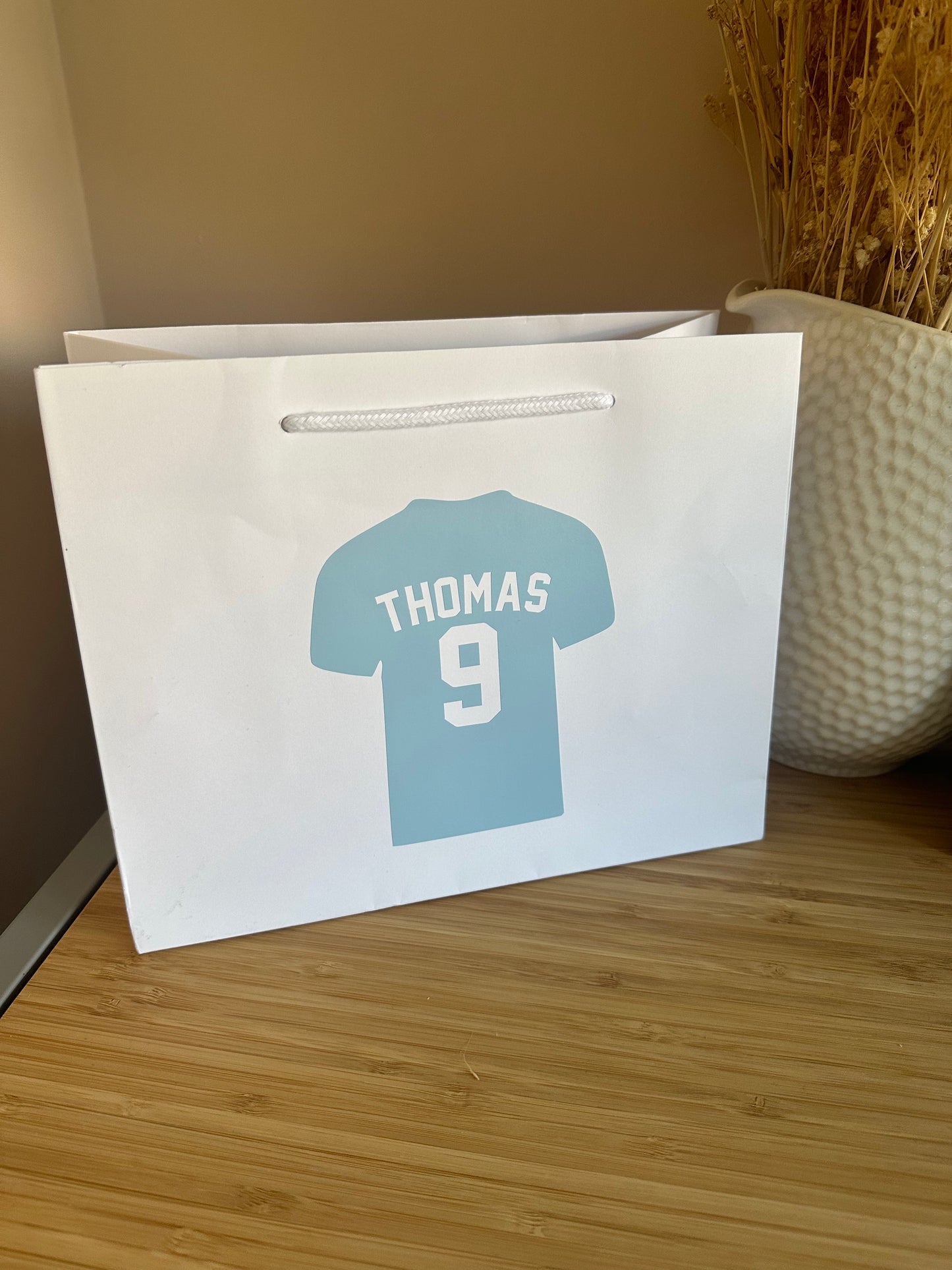 Personalised Football Shirt Gift Bag