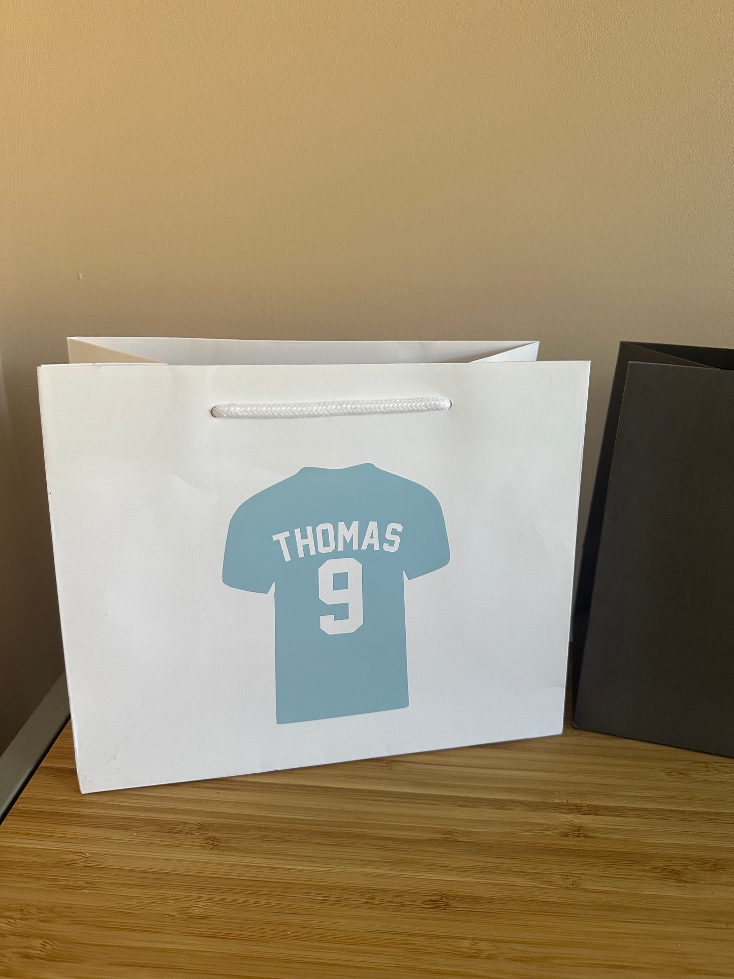 Personalised Football Shirt Gift Bag