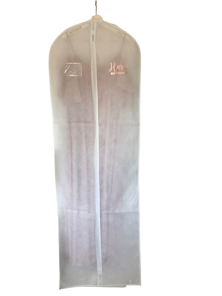 Personalised Wedding Dress Bag - Bride, Bridesmaid, Mother of the Bride - Custom Garment Bag