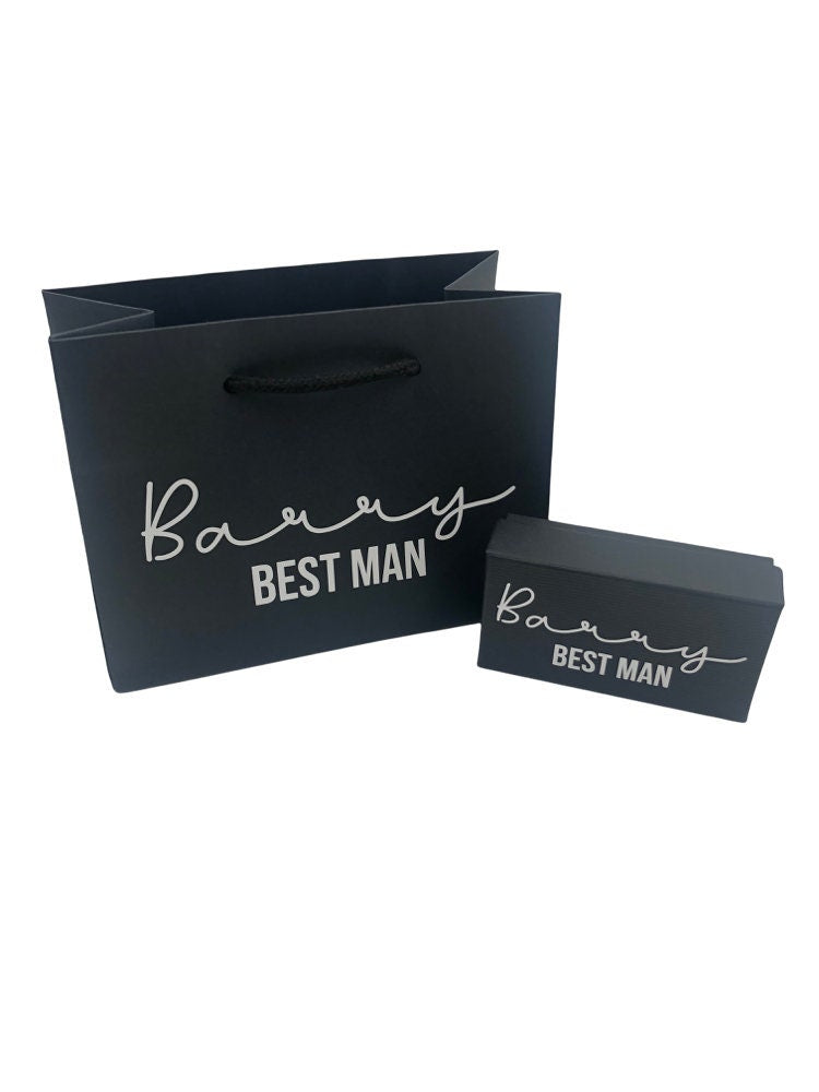 Cufflink Box & Gift Bag Set