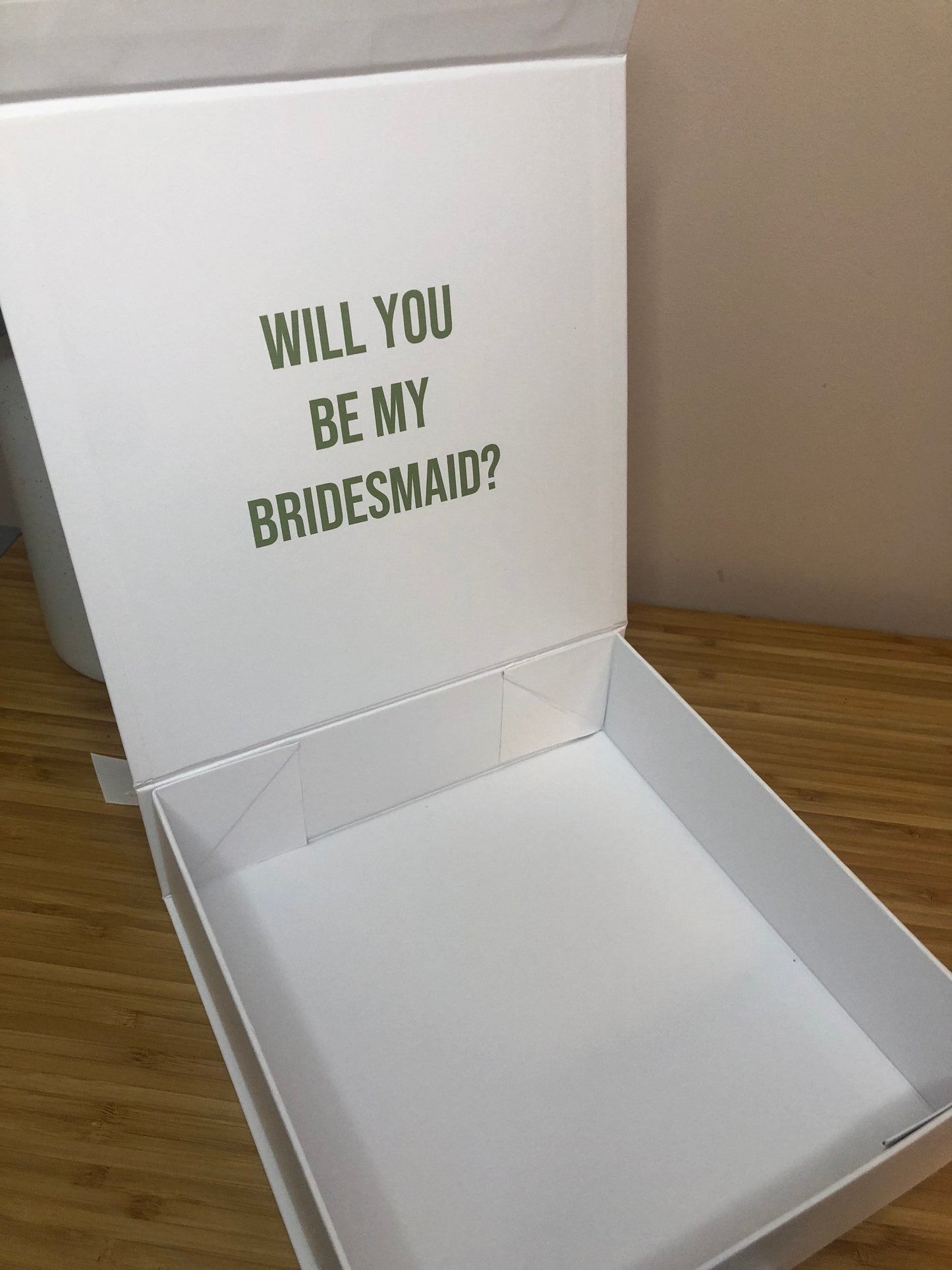 Personalised Bridesmaid Proposal Box | Bridesmaid, Bride, Maid Of Honour, Mother of the Bride, Bridal Party | Various Colours