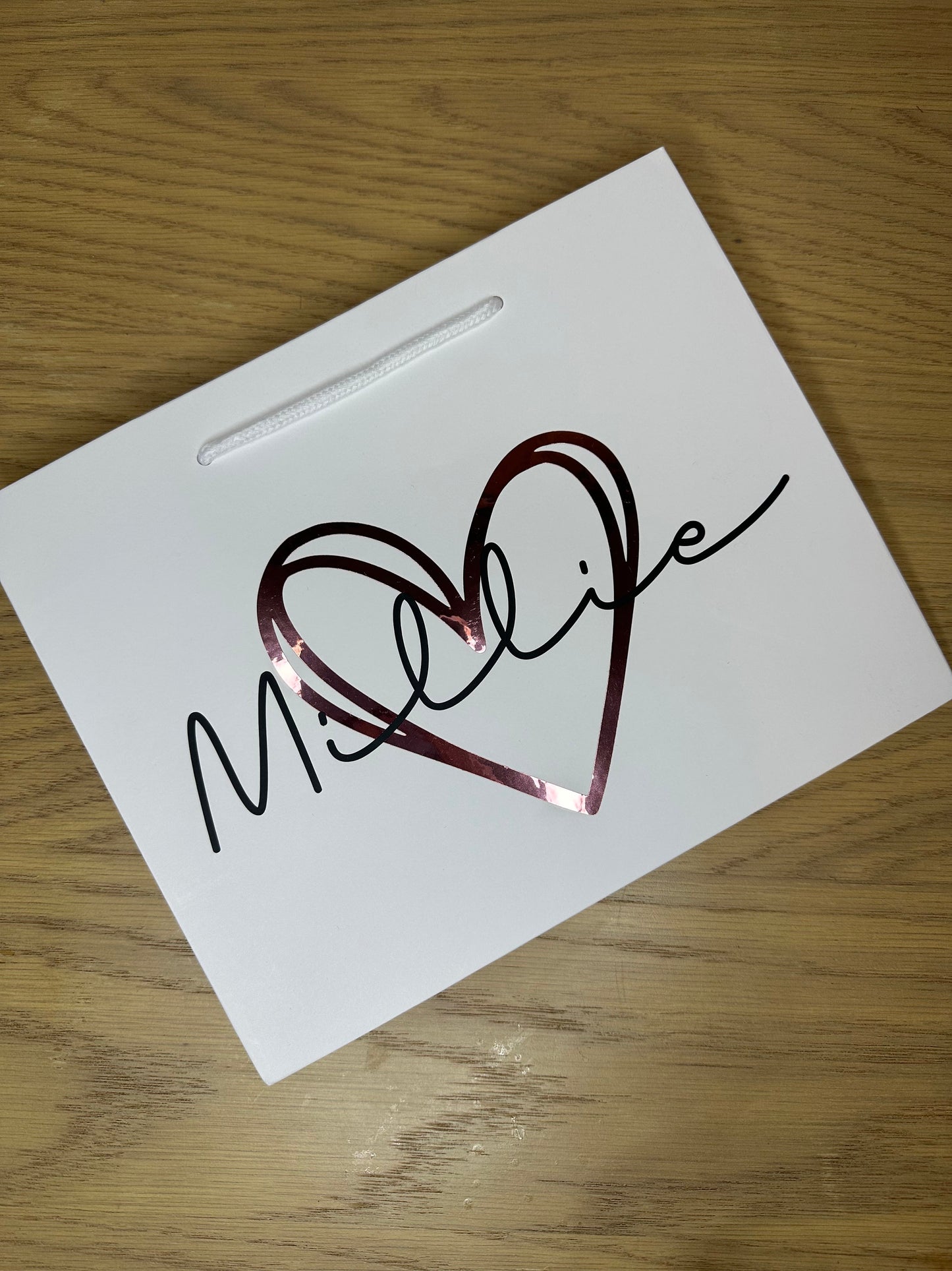 Personalised Luxury Valentines gift bag - Valentine gift for him - Valentine Gift for Her - Choice of colours