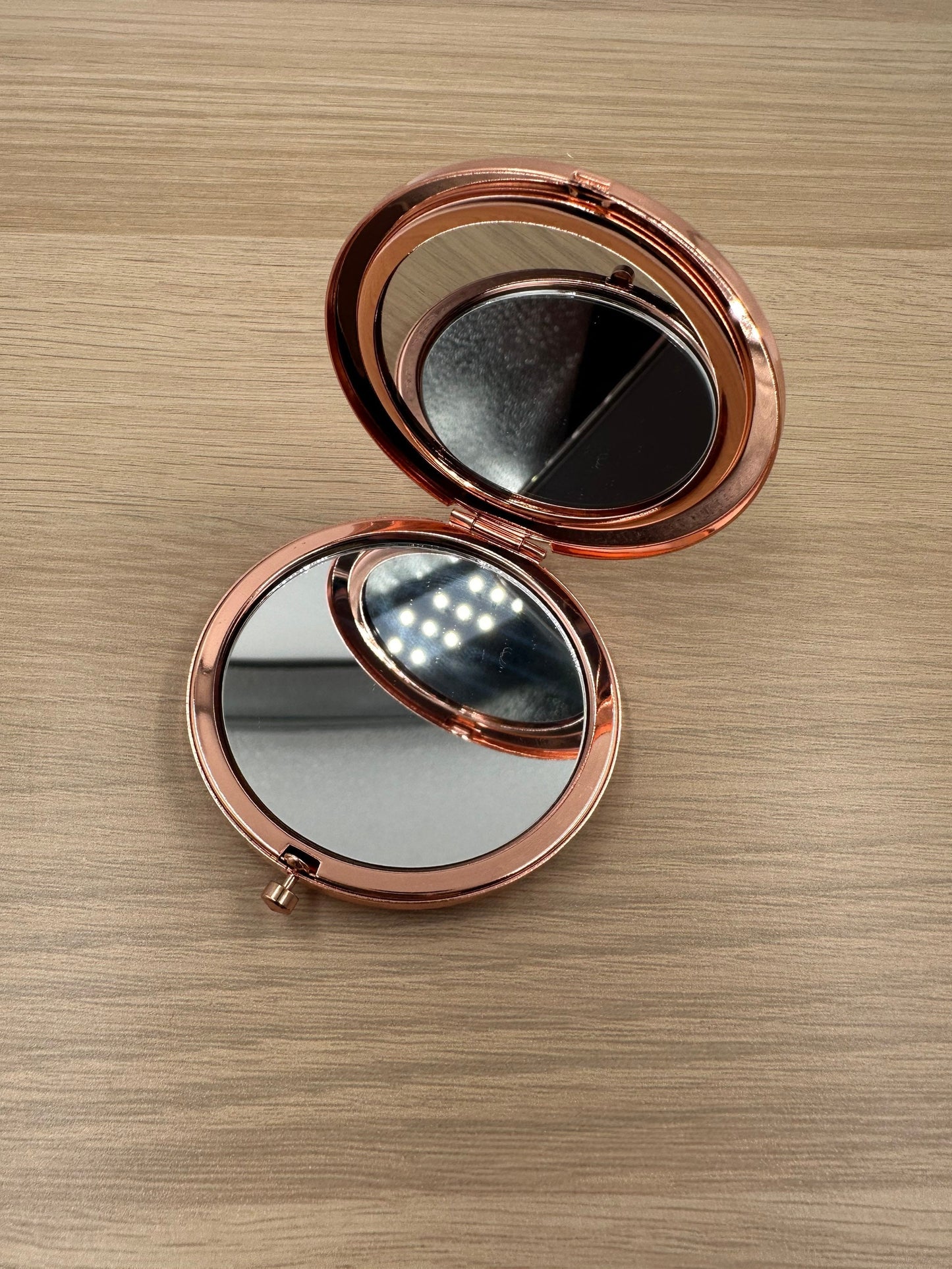Personalised Compact Cosmetic Mirror | Custom Photo | Bridal Party | Mother’s Day | Valentines | Rose Gold Gold Silver