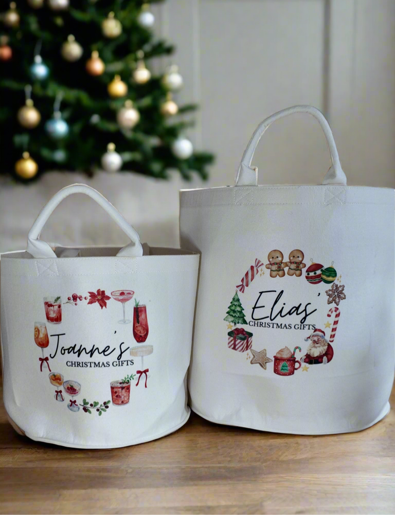 Christmas Design Felt Present Trugs