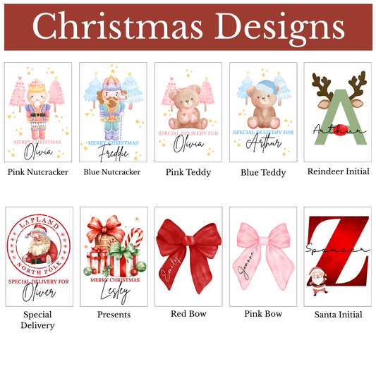Varied Christmas Design Felt Present Trugs