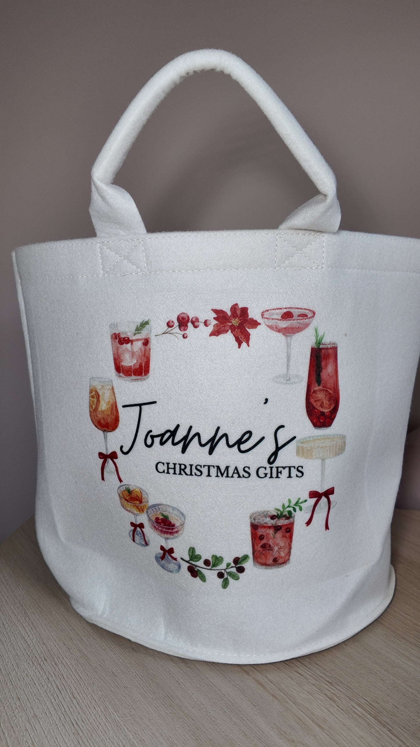 Christmas Design Felt Present Trugs
