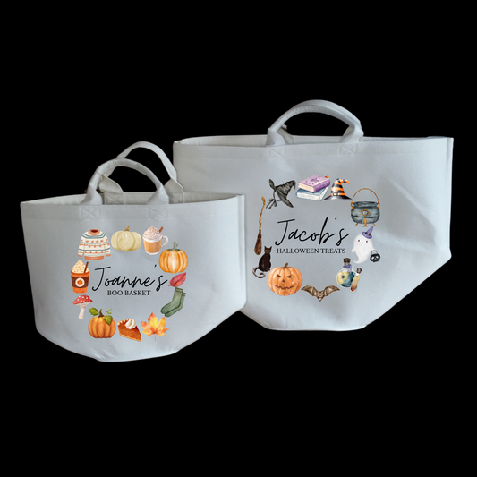 Halloween/Autumn Design Felt Present Trugs