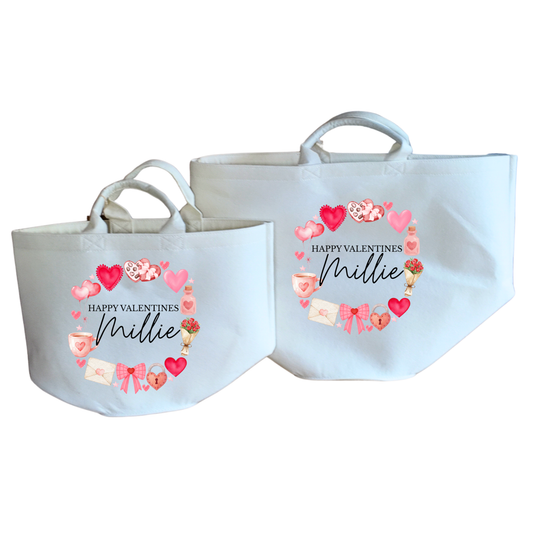 Valentines Design Felt Present Trugs