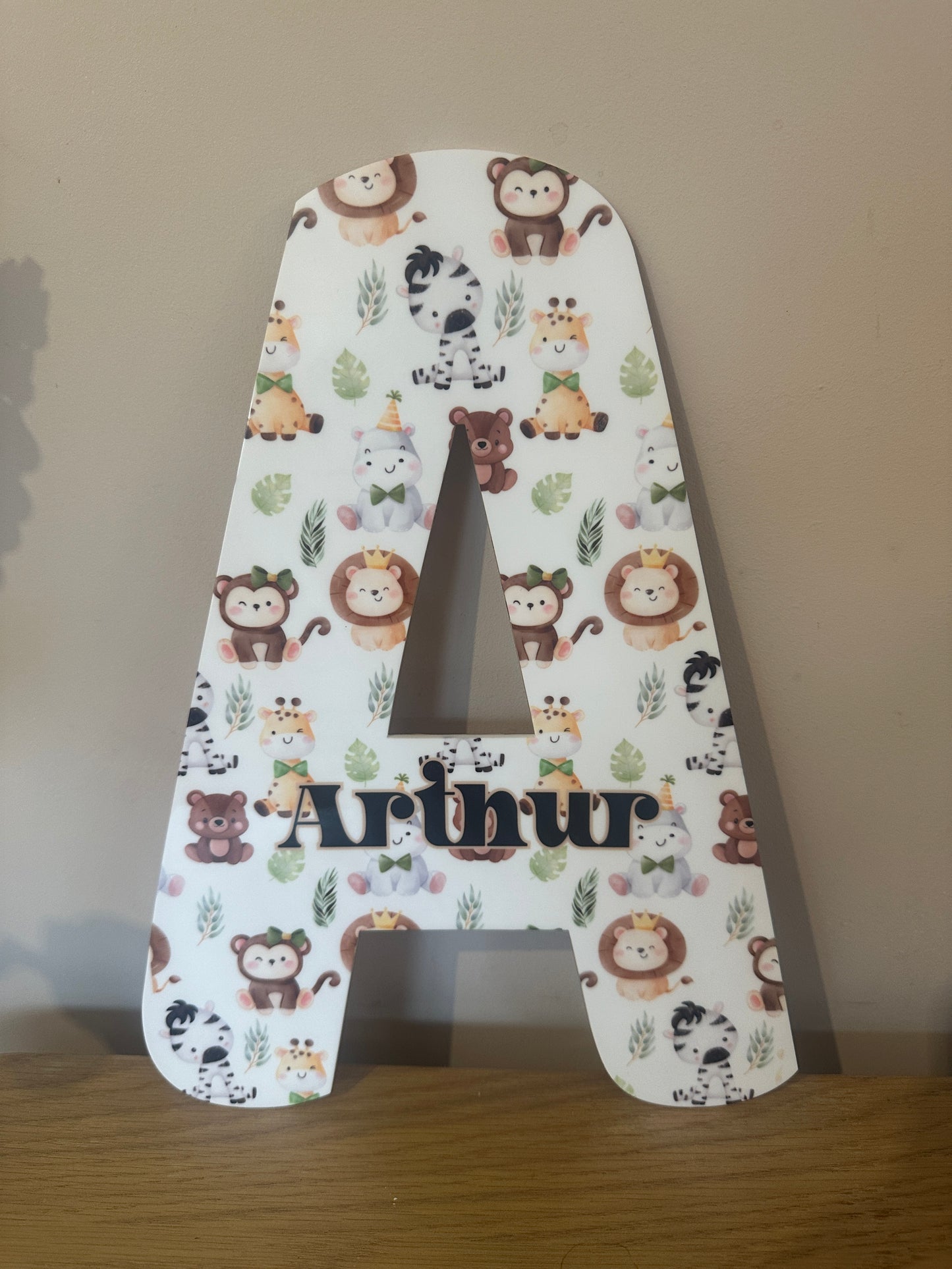 Personalised Acrylic Nursery/ Playroom/Bedroom Letter - 28 themes to choose from