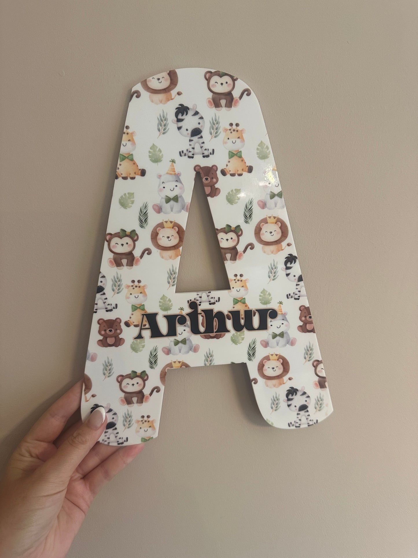 Personalised Acrylic Nursery/ Playroom/Bedroom Letter - 28 themes to choose from