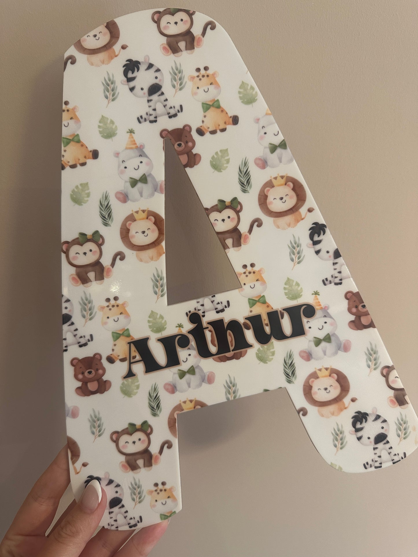 Personalised Acrylic Nursery/ Playroom/Bedroom Letter - 28 themes to choose from