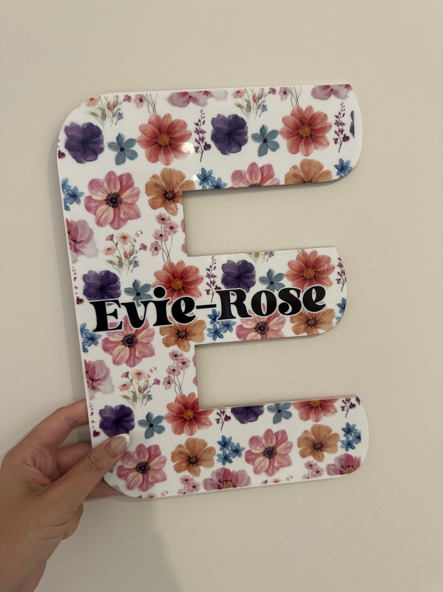 Personalised Acrylic Nursery/ Playroom/Bedroom Letter - 28 themes to choose from