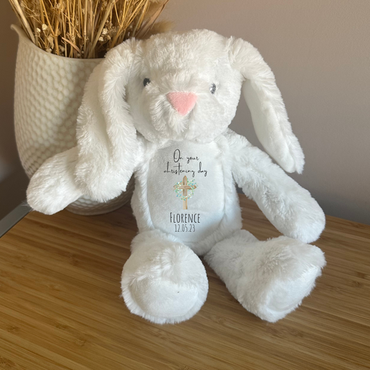 Personalised Christening Bunny/Teddy
