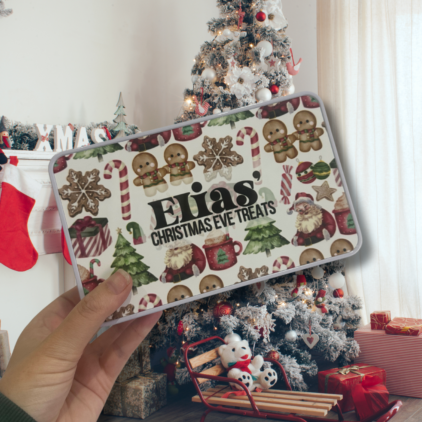 Christmas Eve Personalised Treat Tin