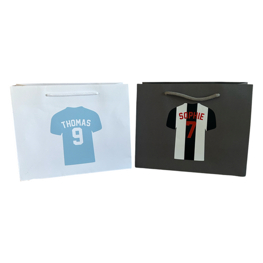 Personalised Football Shirt Gift Bag