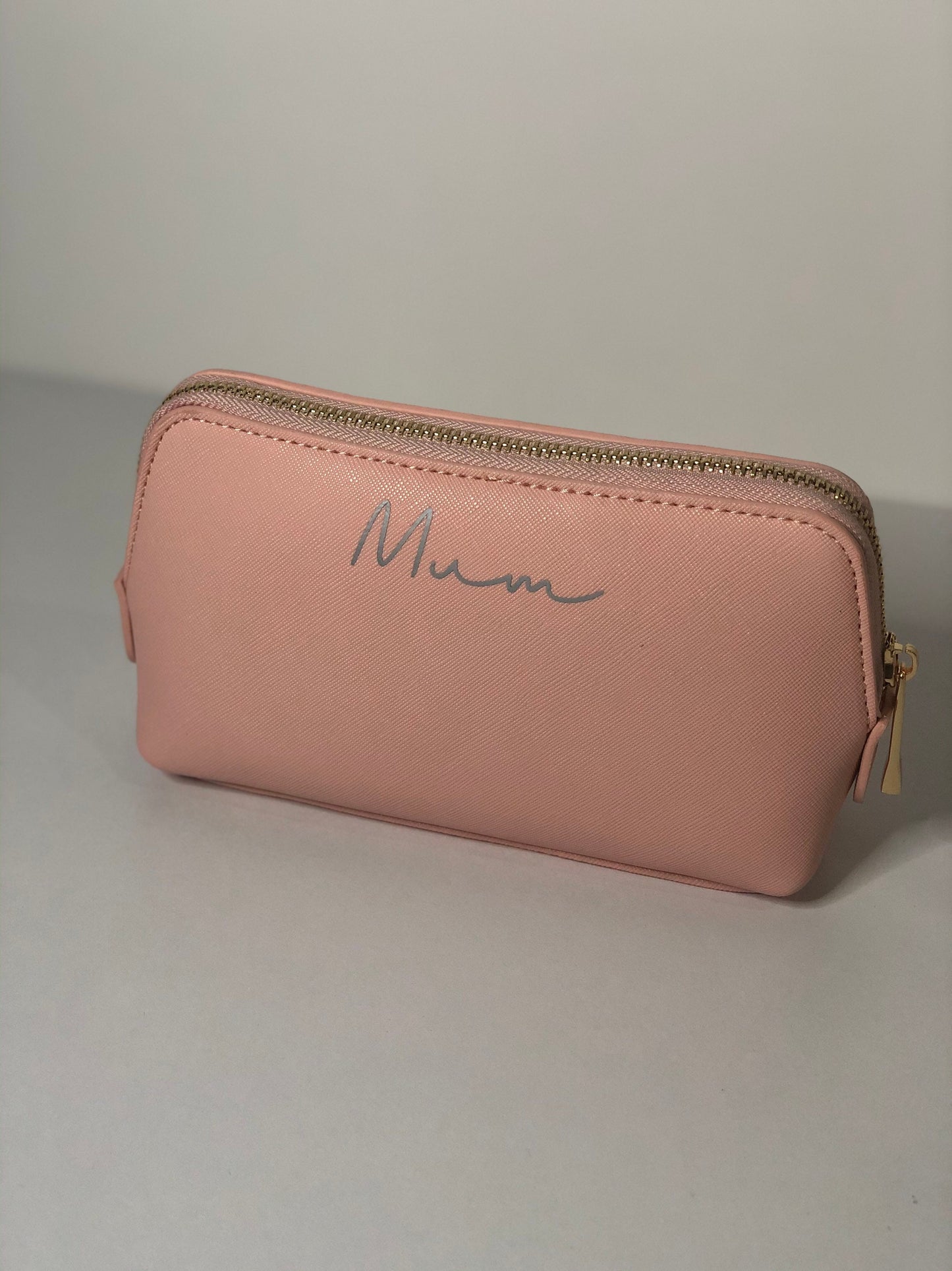 Personalised PU Leather Make Up Bag With Any Name in a choice of colours - Cosmetic Wash - Birthday Bridesmaid Mother's Day Customised Gift