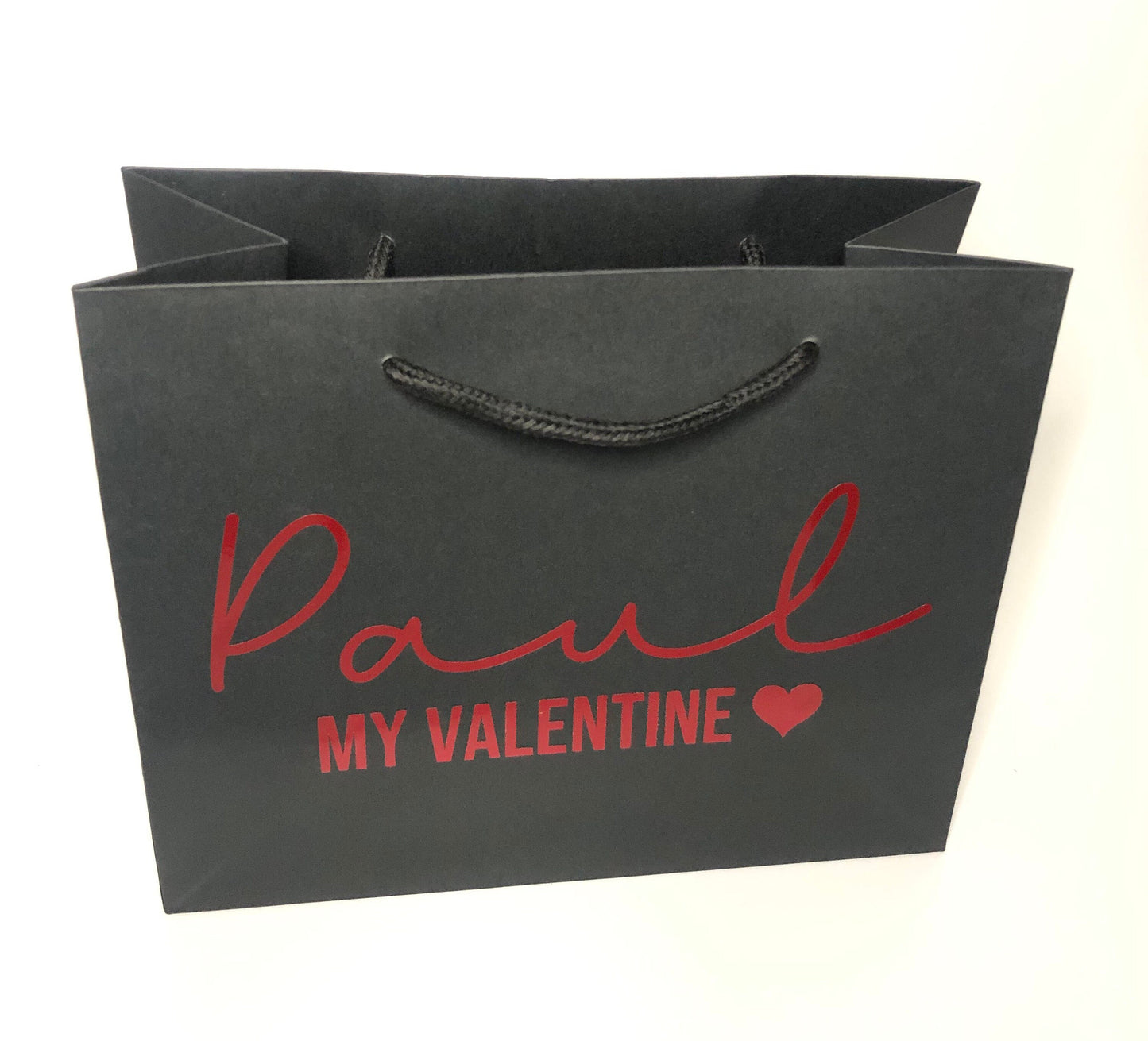 Personalised Luxury Valentines gift bag - Valentine gift for him - Valentine Gift for Her - Choice of colours