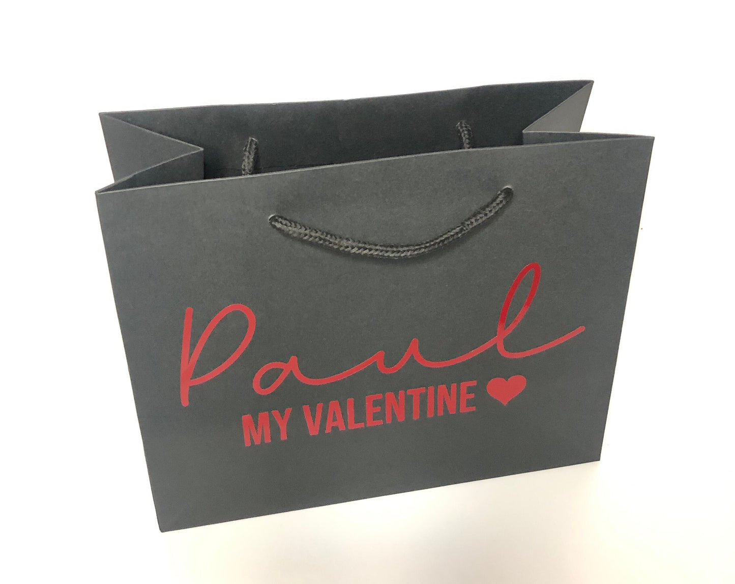 Personalised Luxury Valentines gift bag - Valentine gift for him - Valentine Gift for Her - Choice of colours