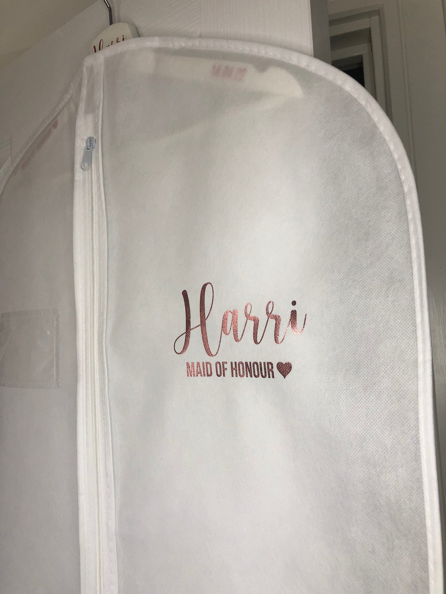 Personalised Wedding Dress Bag - Bride, Bridesmaid, Mother of the Bride - Custom Garment Bag