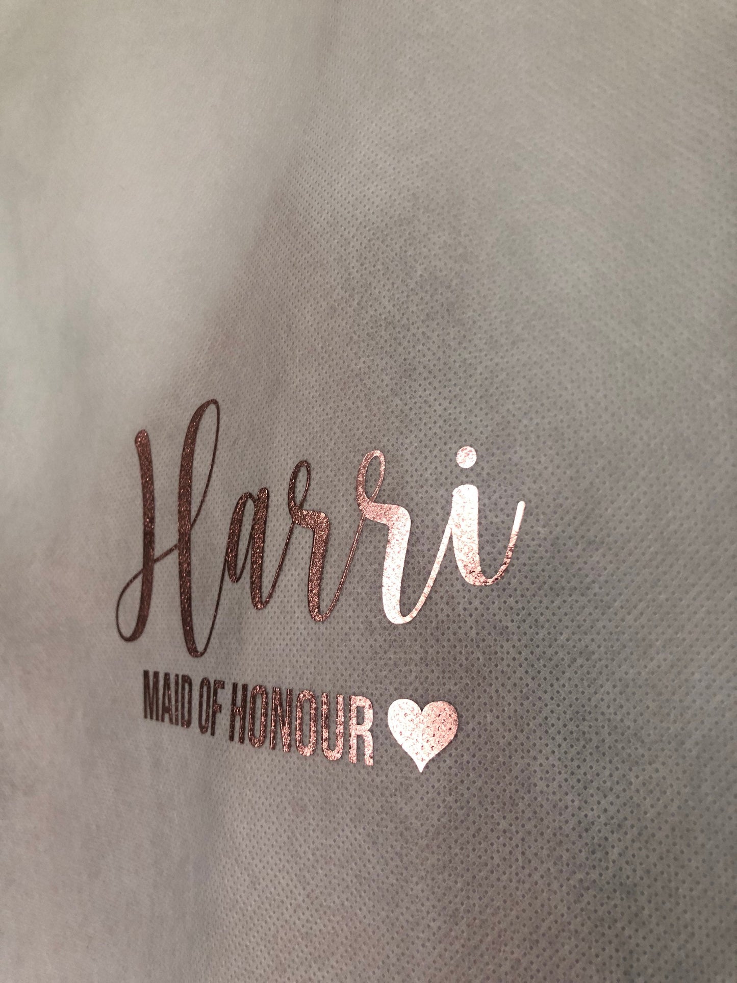 Personalised Wedding Dress Bag - Bride, Bridesmaid, Mother of the Bride - Custom Garment Bag