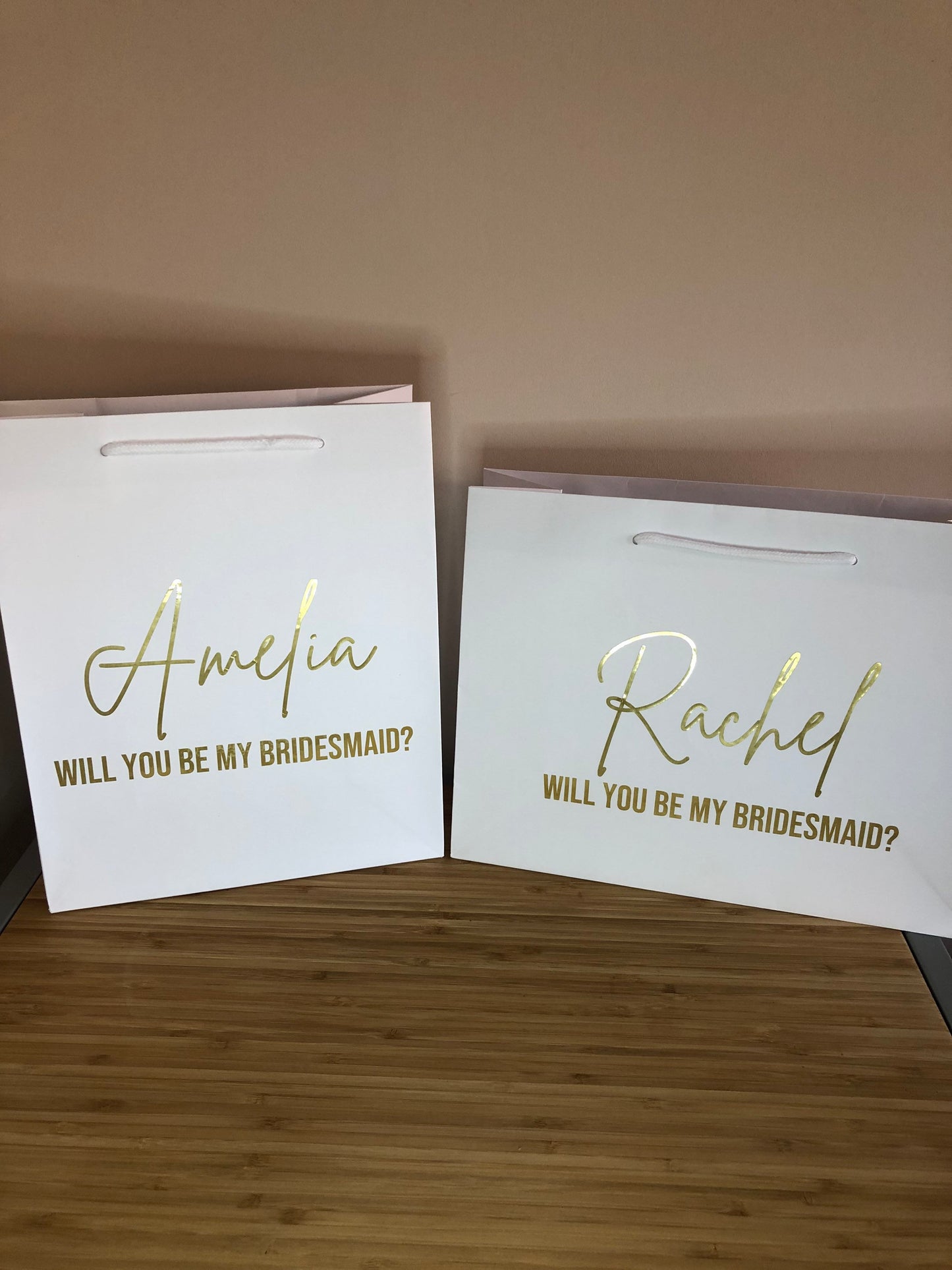 Personalised Bridesmaid Luxury Proposal Gift Bag | Bride, Bridesmaid, Maid of Honour | Will you be my?