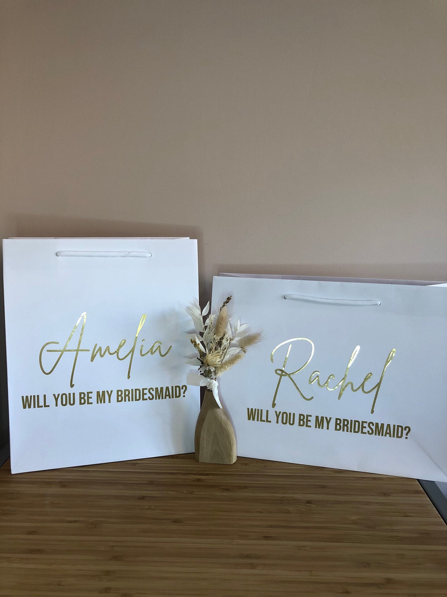 Personalised Bridesmaid Luxury Proposal Gift Bag | Bride, Bridesmaid, Maid of Honour | Will you be my?