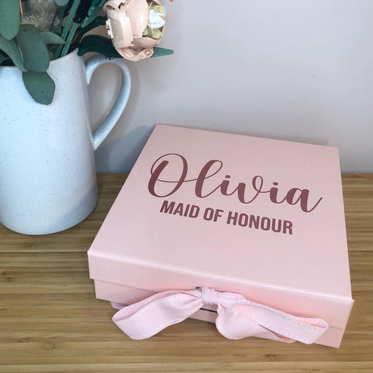 Will you be my bridesmaid box | Personalised Bridesmaid Proposal Box | Bridesmaid, Bride, Maid Of Honour, Mother of the Bride, Bridal Party