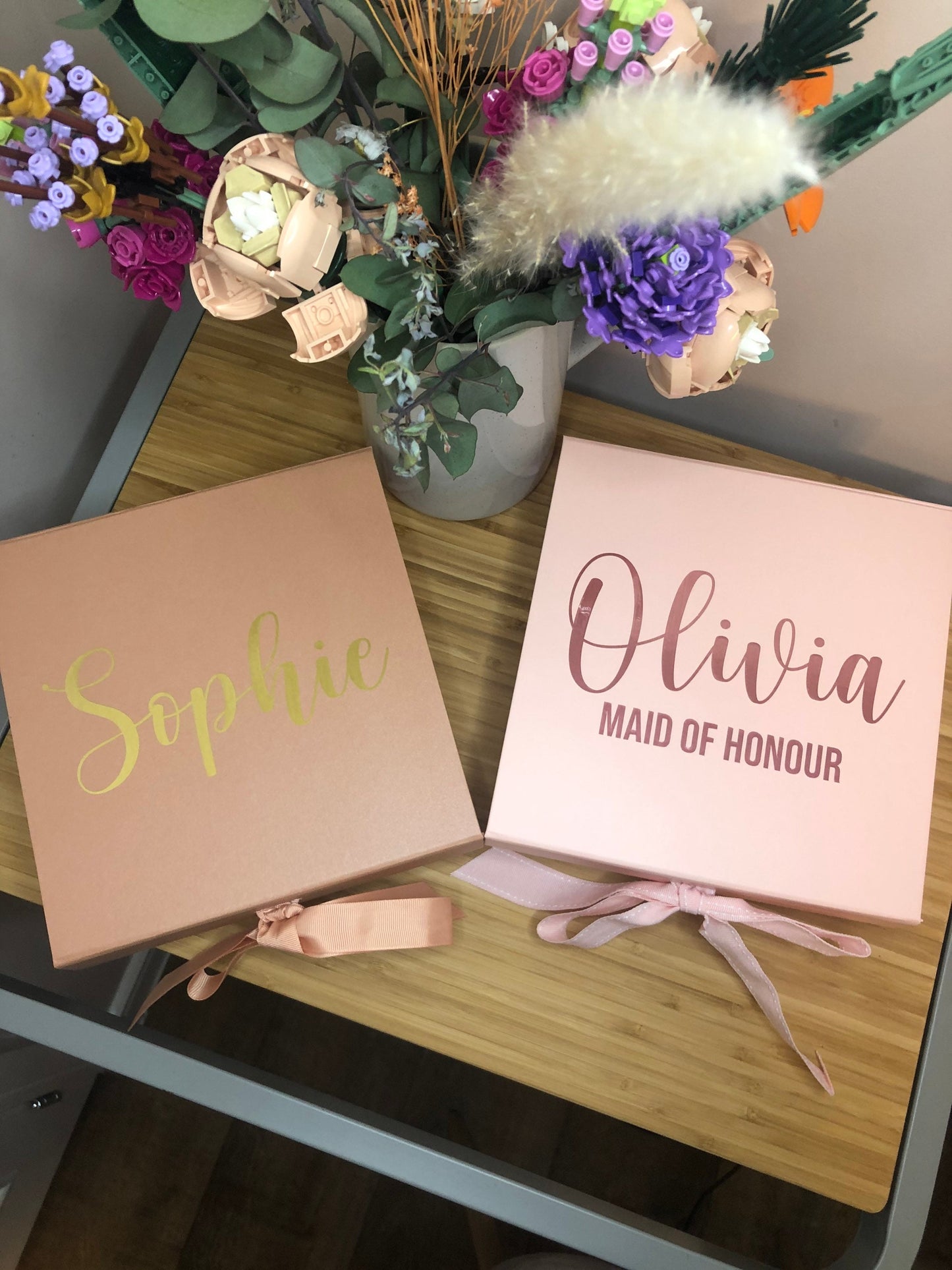 Personalised Bridesmaid Proposal Box | Bridesmaid, Bride, Maid Of Honour, Mother of the Bride, Bridal Party | Various Colours