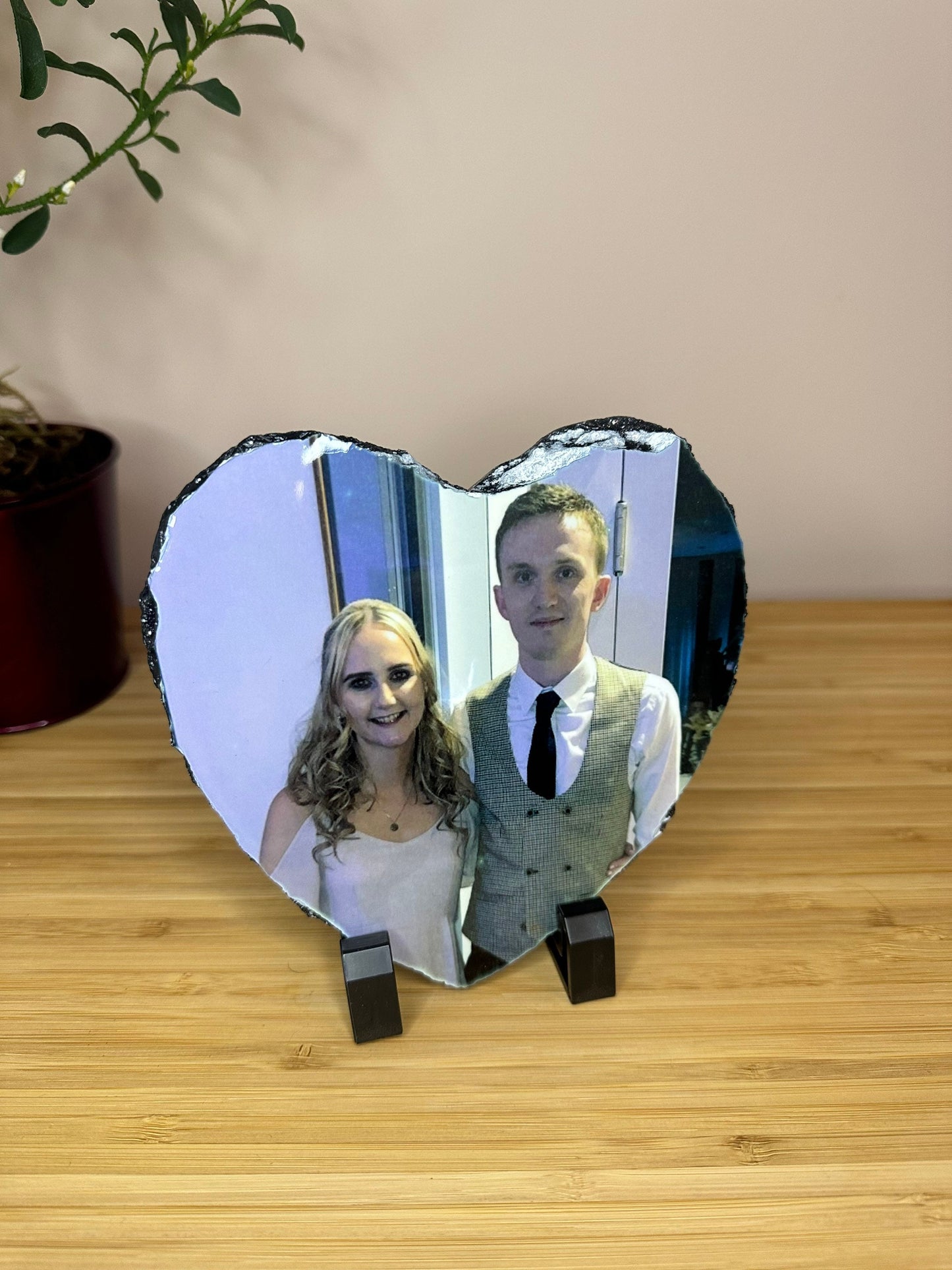 Personalised Heart Shape Photo Slate | Custom, Any Photo, Gloss Finish | Valentines Day, Mother's Day, Birthday Gift Present