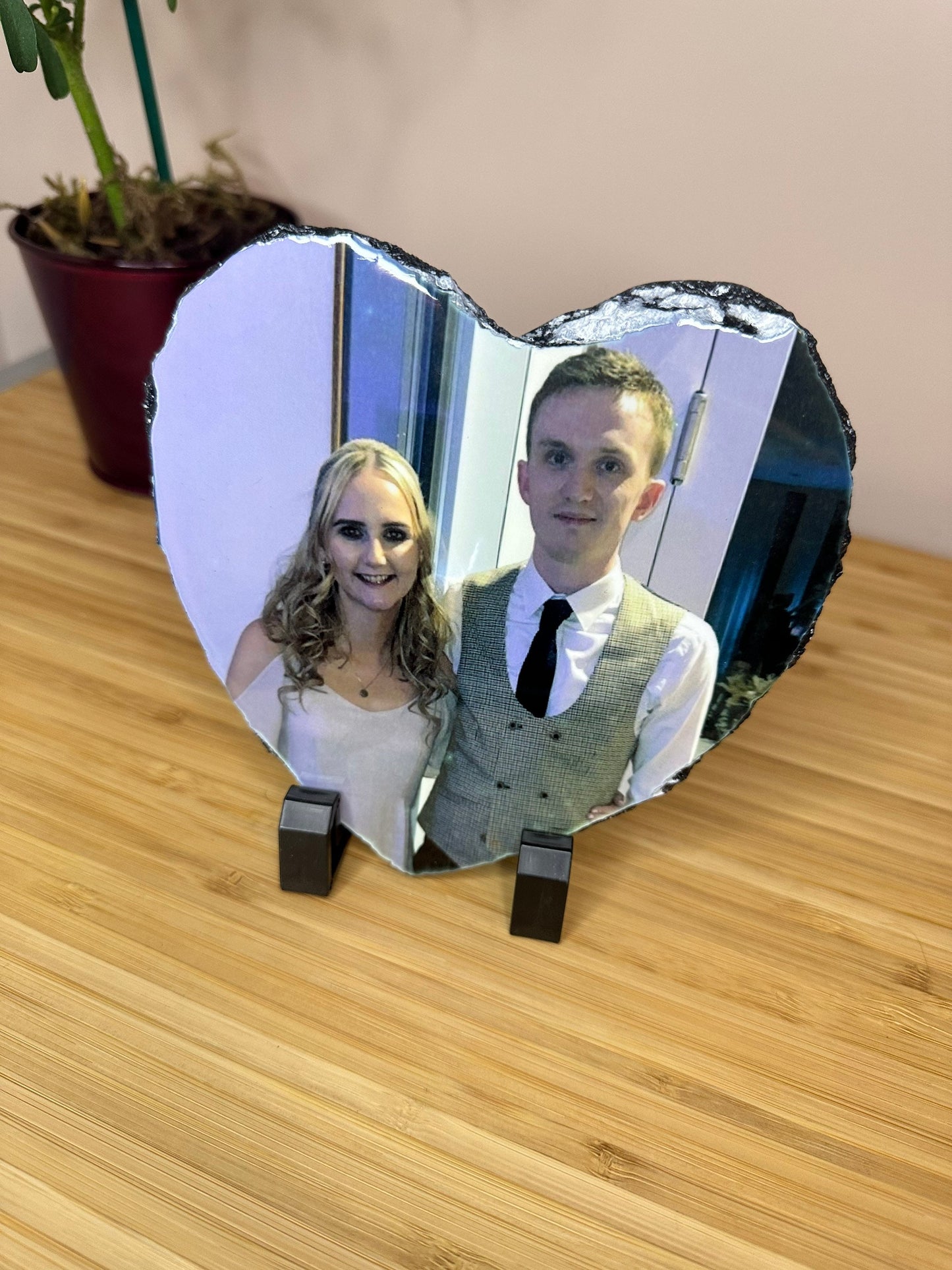 Personalised Heart Shape Photo Slate | Custom, Any Photo, Gloss Finish | Valentines Day, Mother's Day, Birthday Gift Present